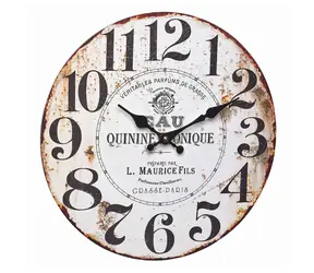 TFA 60.3045.10 Quinine tonique / Zegar ścienny / analogowy / vintage /  33,7 cm