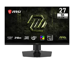 26,9" MSI MAG 271KPD7 czarny / Monitor / IPS / 5K / 75 Hz / 0,5 ms / HDMI + DP + USB-C / VESA
