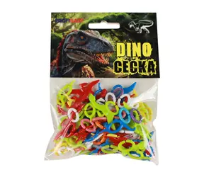 Rappa Dino w kształcie litery C kolorowy / 150 szt.