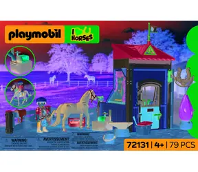Playmobil Kocham konie 72131 Mała stajnia z kowalem / Wiejski dom / Farma dla koni