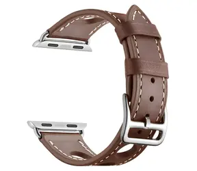 Pasek skórzany X-SITE do Apple Watch 42/44/45/49 mm brązowy / Pasek / Apple Watch / Skóra