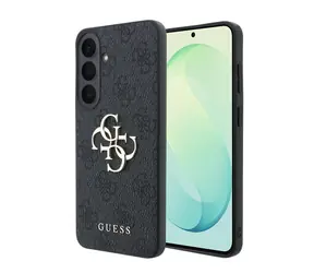 Logo Guess PU 4G Metal do Samsung Galaxy S26 FE czarne / Tylna obudowa