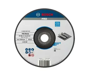 Tarcza tnąca BOSCH Metal 180x22,23 mm / Tarcza tnąca / grubość 3 mm
