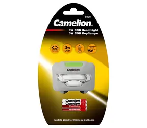 Latarka czołowa LED Camelion 3W / Latarka czołowa / 120 lm / 3x AAA / 4 tryby