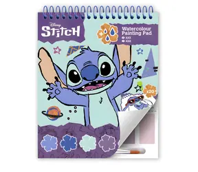 Kolorowanka CYP BRAND Lilo i Stich / 20 kolorowanek / 6 kolorów + pędzelek / Oprawa spiralna