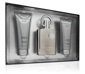 Afnan Supremacy Silver woda perfumowana 100 ml ~ woda perfumowana 100 ml + żel pod prysznic 100 ml + balsam po goleniu 100 ml