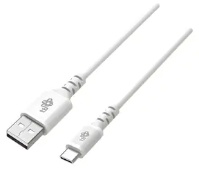 Kabel silikonowy USB-C - USB-A 2 m biały / Kabel do transmisji danych / Szybkie ładowanie