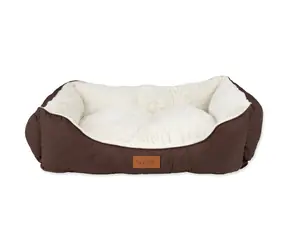 Legowisko dla psa Scruffs Wilton Box Bed brązowe XL / Z bokami / Poliester / 90 x 70 cm / Zmywalne