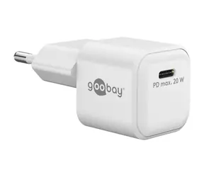 Goobay Nano 20W biały (79151) / Zasilacz / 1x USB-C / USB-C PD / GaN / 20W