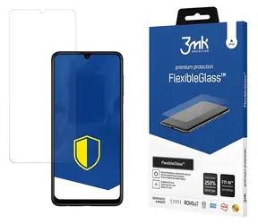 Szkło hybrydowe 3mk FlexibleGlass do Samsung Galaxy M32 (SM-M325) / Szkło ochronne / Hybrydowe / Antybakteryjne / 7H