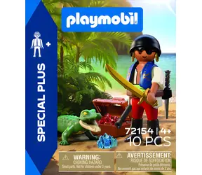 Playmobil 72154 Piraci Pirat z Kajmanem / Figurka