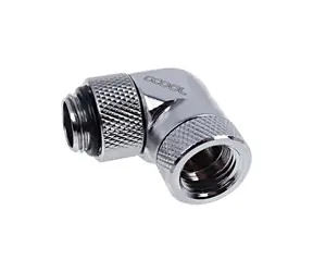 Alphacool Eiszapfen 90° chrom / Adapter kątowy / G1/4 / obrotowy / do węży 5mm