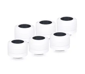 Alphacool Eiszapfen PRO biały / Złączka do rur twardych / 16 mm / G1/4" / mosiądz / 6 szt.