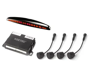 KEETEC BS 420 LED / Asystent parkowania / 4 czujniki 14 mm / Wyświetlacz LED / Antyzaczepowy / 12/24V
