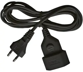 Przedłużacz Brennenstuhl czarny / Przedłużacz / 1 gniazdo / 3 m / maks. 2,5 A