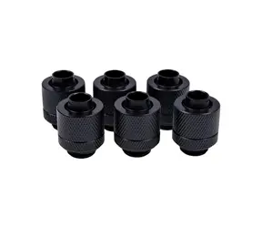 Alphacool Eiszapfen 13/10mm czarny / Złącze śrubowe / G1/4" / 6 szt.