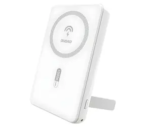 Dudao K14S+ 10000mAh biały / Powerbank / MagSafe z podstawką / USB-A / USB-C / 22,5 W