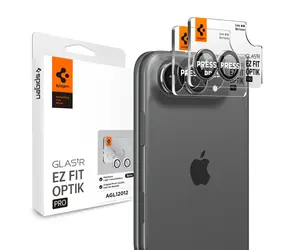 Szkło Spigen Glass tR EZ Fit Optik Pro białe / Szkło ochronne na aparat / do Apple iPhone Duo / 2 szt.