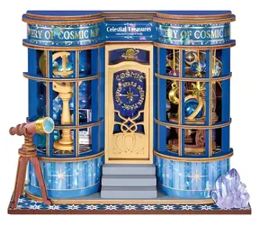 Robotime 3D Drewniana Układanka Miniatura Dom Magiczny Sklep Astronomiczny