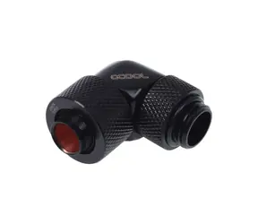 Alphacool HF czarny / Przyłącze gwintowane / G1/4 / Obrotowe 90° / 13/10 mm