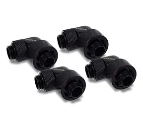 Alphacool Eiszapfen 16/10mm czarny / Montaż / Wkręcany / Obrotowy 90° / G1/4