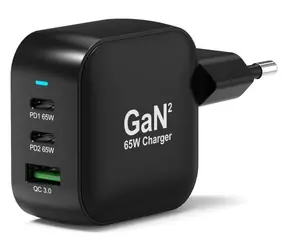PORT CONNECT GaN2 / Zasilacz / 2x USB-C + USB-A / PD / 65 W