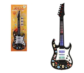 TEDDIES Gitara na baterie z dźwiękiem i światłem / 53 cm / Z paskiem / Plastik / od 3 lat