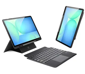 Dux Ducis DK Series do Samsung Galaxy Tab S10 FE+ czarny / Etui z klawiaturą / Podświetlenie klawiatury