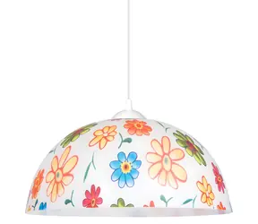 Prezentujemy FLOWERS wielokolorowe / Lampa wisząca / E27 / max. 60W / bez żarówki / 41cm / IP20