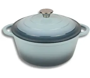 Garnek żeliwny emaliowany NoName na sól morską / Pojemność 4 l / Średnica 24 cm