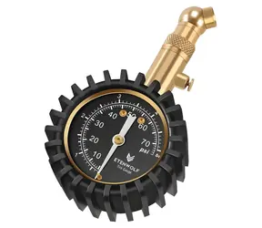 Etenwolf G200 / Manometr / 0-75 PSI (0-5 bar) / korpus z mosiądzu / końcówka obrotowa 360°
