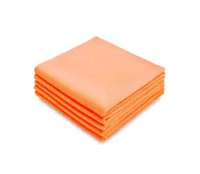 It's Win WINC-206-2 pomarańczowy / Zestaw ściereczek polerskich z mikrofibry / 430 g/m2 / 40 x 40 cm / 5 szt.