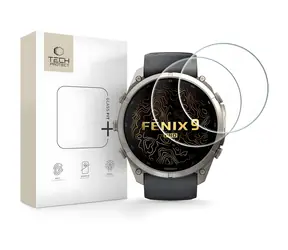 Szkło Tech-Protect Glass Fit+ do Garmin Fenix 9 Pro 51mm przezroczyste / Szkło ochronne hartowane / 2 szt. w opakowaniu