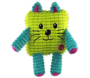 Zabawka FANTASY dla psa Cuties Square Animal Yellow / Plusz / 12,5 cm
