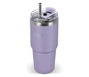 Lamart LT4098 Ogromny fioletowy / Kubek termiczny / 0,47 l / stal nierdzewna / plastik
