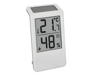 TFA 30.5064.02 SOLIO / Termometr z higrometrem / zasilany energią słoneczną / od -10 do +60 °C / od 10 do 99 % / wskaźnik komfortu
