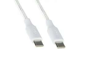 Baseus CHAR-CC-0.25M-100W biały / Kabel / USB-C (M) - USB-C (M) / 0,25 m / 100 W