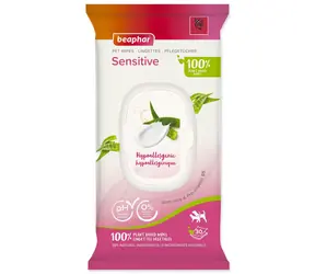 Chusteczki Beaphar BIO Sensitive / Chusteczki czyszczące / dla psów i kotów / 30 szt.