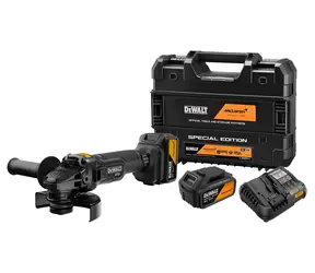Szlifierka kątowa DeWalt 18V McLaren F1 Team / Akumulatorowa bezszczotkowa / 125 mm / XR Li- ION / 2 x 5,0 Ah / walizka