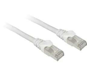 Sharkoon RJ45 Cat.6 SFTP biały / Kabel krosowy / RJ45-RJ45 / 0,25 m