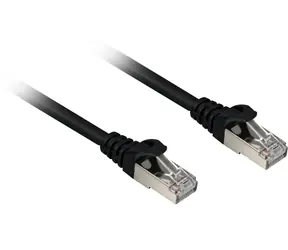 Sharkoon CAT 6A 20 m czarny / Kabel krosowy / S/FTP / RJ45-RJ45 / bez halogenu