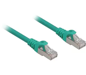 Sharkoon RJ45 CAT.6 SFTP zielony / Kabel krosowy / Cat.6 / S/FTP / 1,5 m