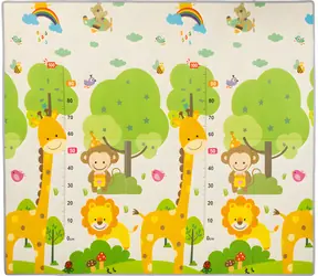 CHIPOLINO Mata do zabawy dla dzieci Jungle / 113x174 cm / Wodoodporna / Składana