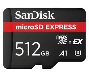 SanDisk GamePlay Express microSDXC 512 GB / karta Micro SD / odczyt: 880 MB/s / zapis: 650 MB/s