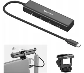 Neewer PS020E / hub USB-C / 4w1 / 5x USB-C / 10 Gb/s / 100W PD / gwint 1/4"