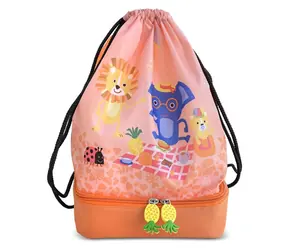 Torba termiczna dla dzieci Iris Barcelona Funny Jungle pomarańczowa / Torba termiczna na lunch / 5 l