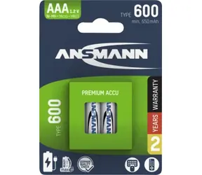 Akumulatory Ansmann AAA NiMH 550 mAh 4 szt. / Akumulatory / AAA / NiMH / 550 mAh / 4 szt.