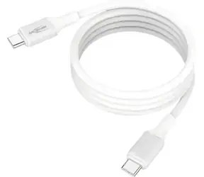 Ansmann 1700-0203 biały / Kabel do transmisji danych i ładowania / USB-C - USB-C / Magnetyczny / 60 W / 1,2 m