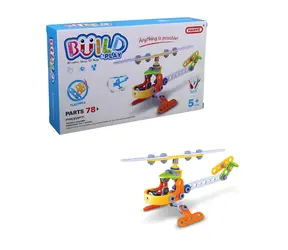 Mały Mechanik Junior Helikopter / Zestaw konstrukcyjny / 73 części / 30 x 18 cm / od 5 lat