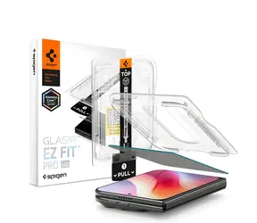 Spigen Glas.tR EZ Fit Pro HD AC Privacy / Szkło ochronne / Filtr prywatyzujący / 9H+ / Apple iPhone Duo